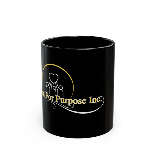 Passion For Purpose Inc. Black Mug - 11oz & 15oz | Inspirational Coffee Cup for Meaningful Moments