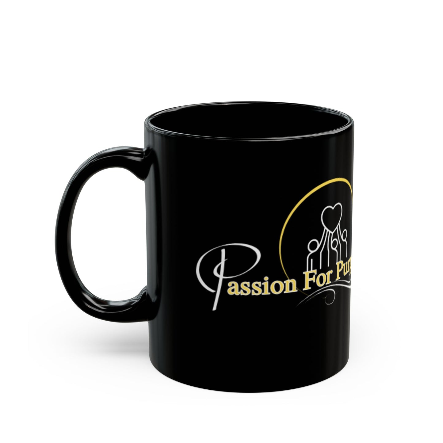 Passion For Purpose Inc. Black Mug - 11oz & 15oz | Inspirational Coffee Cup for Meaningful Moments